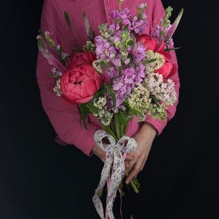 Różowy mix/ Lewkonia z dodatkami