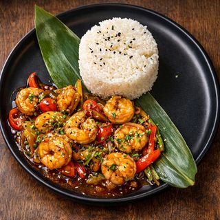 Kao Phad z krewetkami