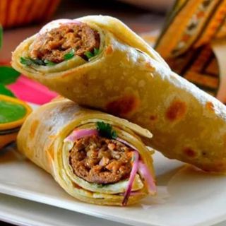 Chicken Seekh Kebab Kathi Roll