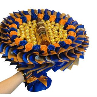Royal Gold Bouquet – Ekskluzywny Bukiet z Czekoladek i Whisky