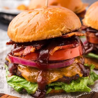 Texas burger(200 gr)+Frytki