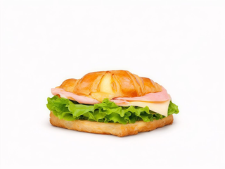 Croissant z szynką