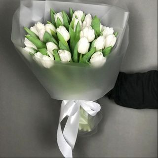 Bukiet Białych Tulipanów 25 Szt.