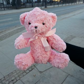 Miś pluszowy różowy 27cm