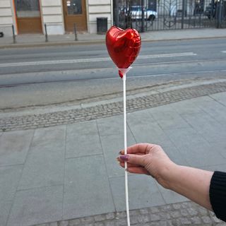 Balonik Serce czerwone