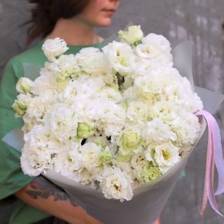 Bukiet eustoma biała