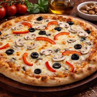 Pizza syryjska warzywna średnia
