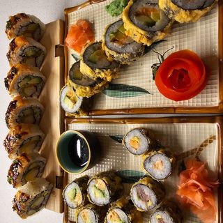 Zestaw sushi wegetarianski tempurze
