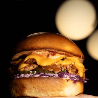 Burger pulled pork