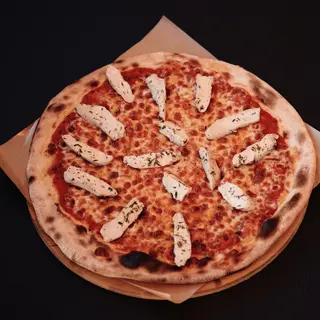 Pizza con pollo