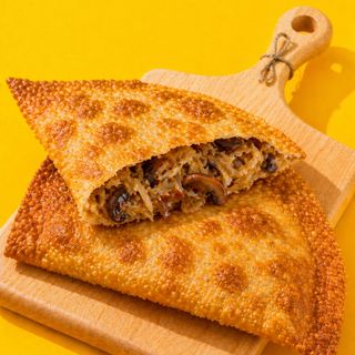Cheburek z kapustą (po polsku)