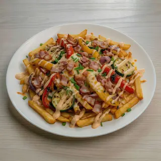 Frytki z boczkiem