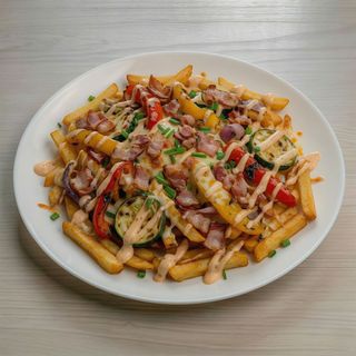 Frytki z boczkiem