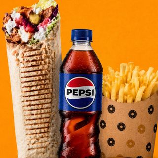 TORTILLA NORMAL+PEPSI+FRITKI