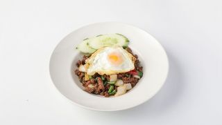 PAD KA PRAO NEUA SAP KAI DAO