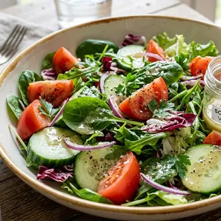 Sałatka z sosem vinaigrette