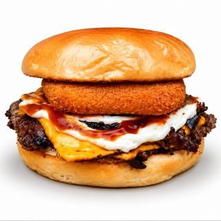 Smash Burger z Panierowanym Serem