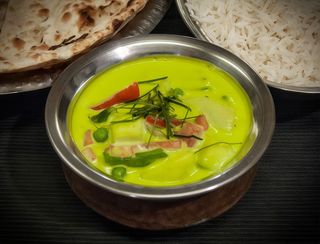 Zielone curry z warzywami