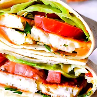 Tortilla Kebab Rollo Halloumi
