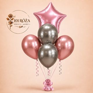 Elegancki zestaw balonów z helem