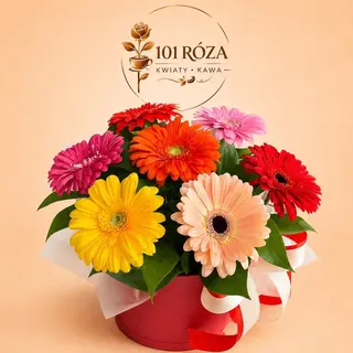 Flower Box Kolorowe Gerbery