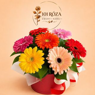 Flower Box Kolorowe Gerbery