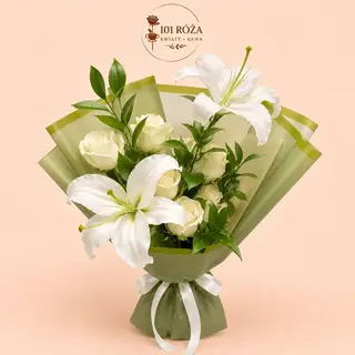 Bukiet „Biała Elegancja” – elegancka