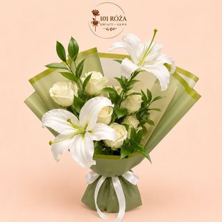 Bukiet „Biała Elegancja” – elegancka