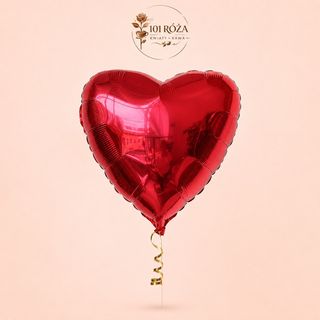Balon foliowy w kształcie serca – czerwony