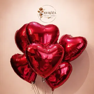 Kompozycja z 7 foliowych balonów