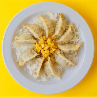 Koreańskie smażone pierogi (ser) 10 szt.