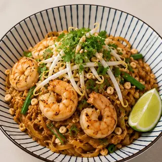 Pad thai z krewetkami