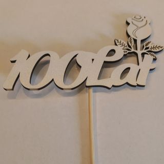 Pik dekoracyjny z różą "100 Lat"