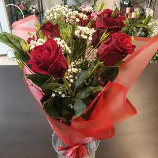 Bukiet Czerwona Róża (50cm)