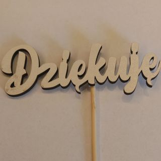 Pik dekoracyjny "Dziękuję"