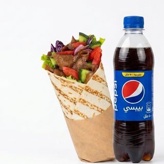 Normal Rollo large Pita + pepsi 500 ml