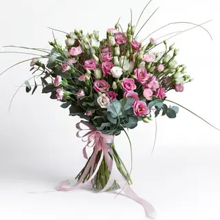 Eustoma Mix – Blush Duo