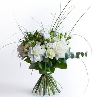 Białe Róże i Eustoma – White Harmony