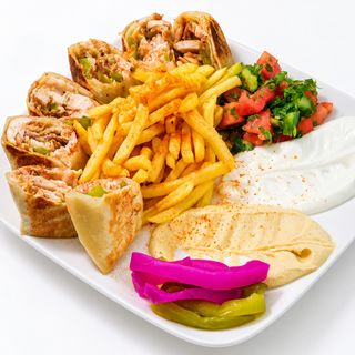 Talerz Kebab Kurczak Krojona