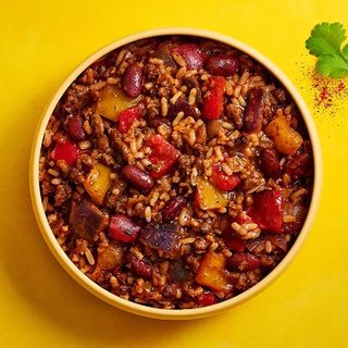 Chilli con carne, ryż jaśminowy