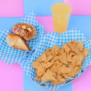 Burrito + Nachos + Lemoniada