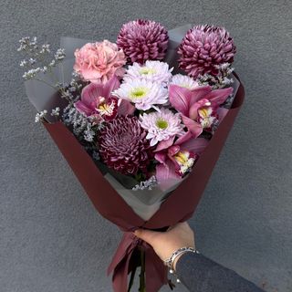 Bukiet mix burgundy
