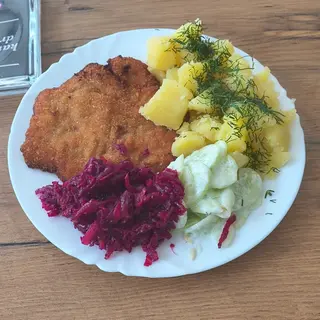 2x schabowy 2x pierś z kurczaka i dodatki
