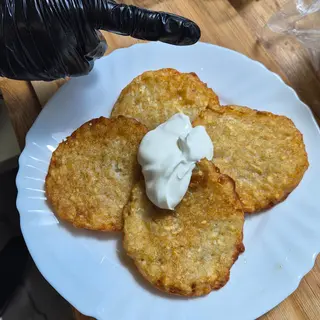 placki ziemniaczane ze śmietaną
