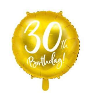 Balon złoty 30th Birthday