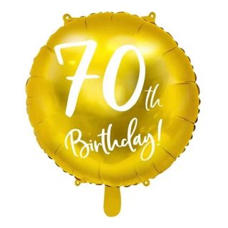 Balon złoty 70th Birthday