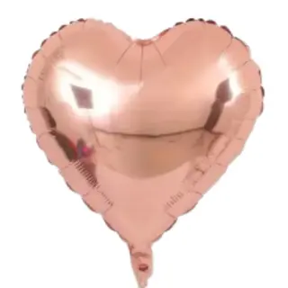 Balon serce koloru różowego złota