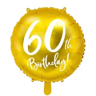 Balon złoty 60th Birthday