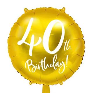 Balon złoty 40th Birthday