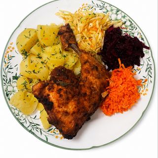 Pieczona ćwiartka z kurczaka